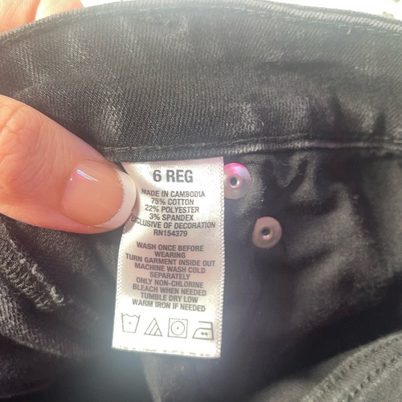 Aeropostale Sz 6 High Rise Jegging Skinny Jeans Stretchy Distressed Modern - Picture 5 of 5